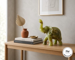 Green Onyx Elephant