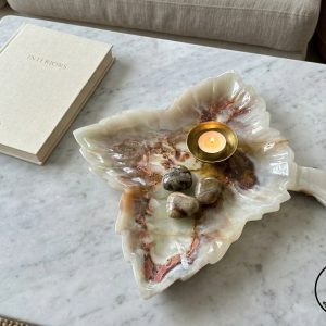 Leaf Onyx Tray