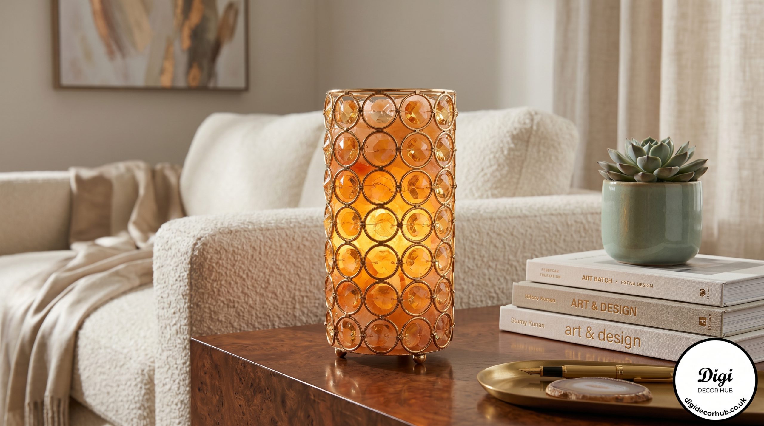 Himalayan Salt Metal Lamp