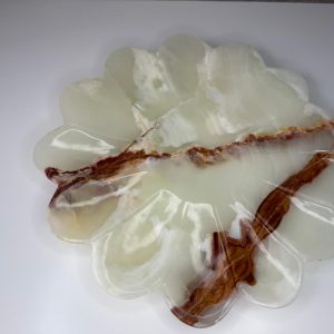 Green Onyx Flower Tray