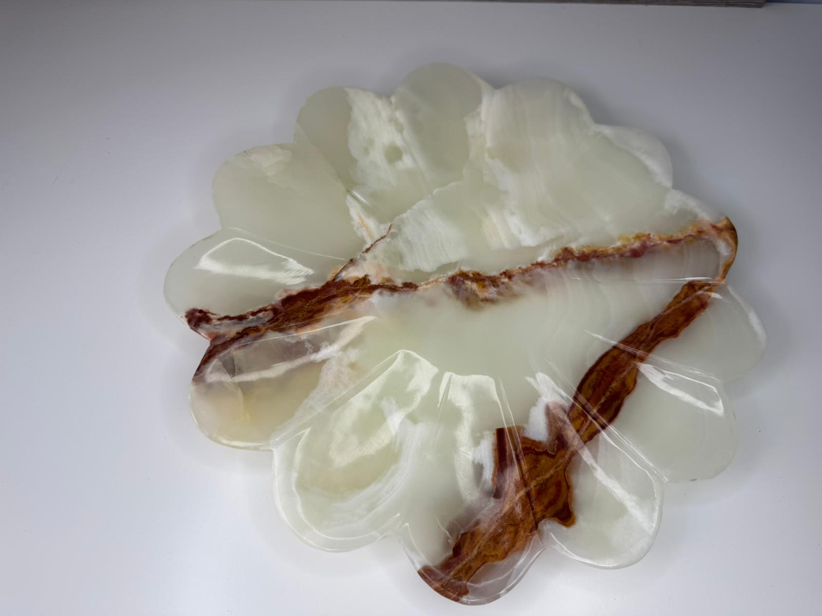 Green Onyx Flower Tray
