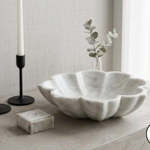 White Rose Petal Bowl