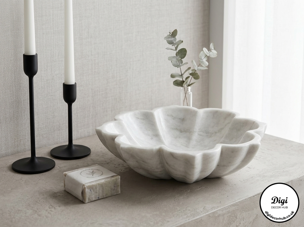 White Rose Petal Bowl