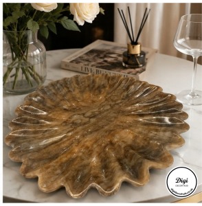 Brown Marble Plate