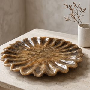 Brown Marble Plate