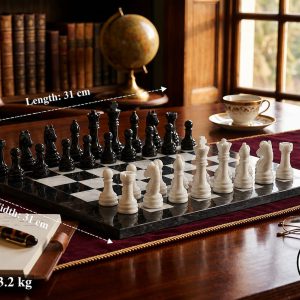 Black & White chess set dimesion