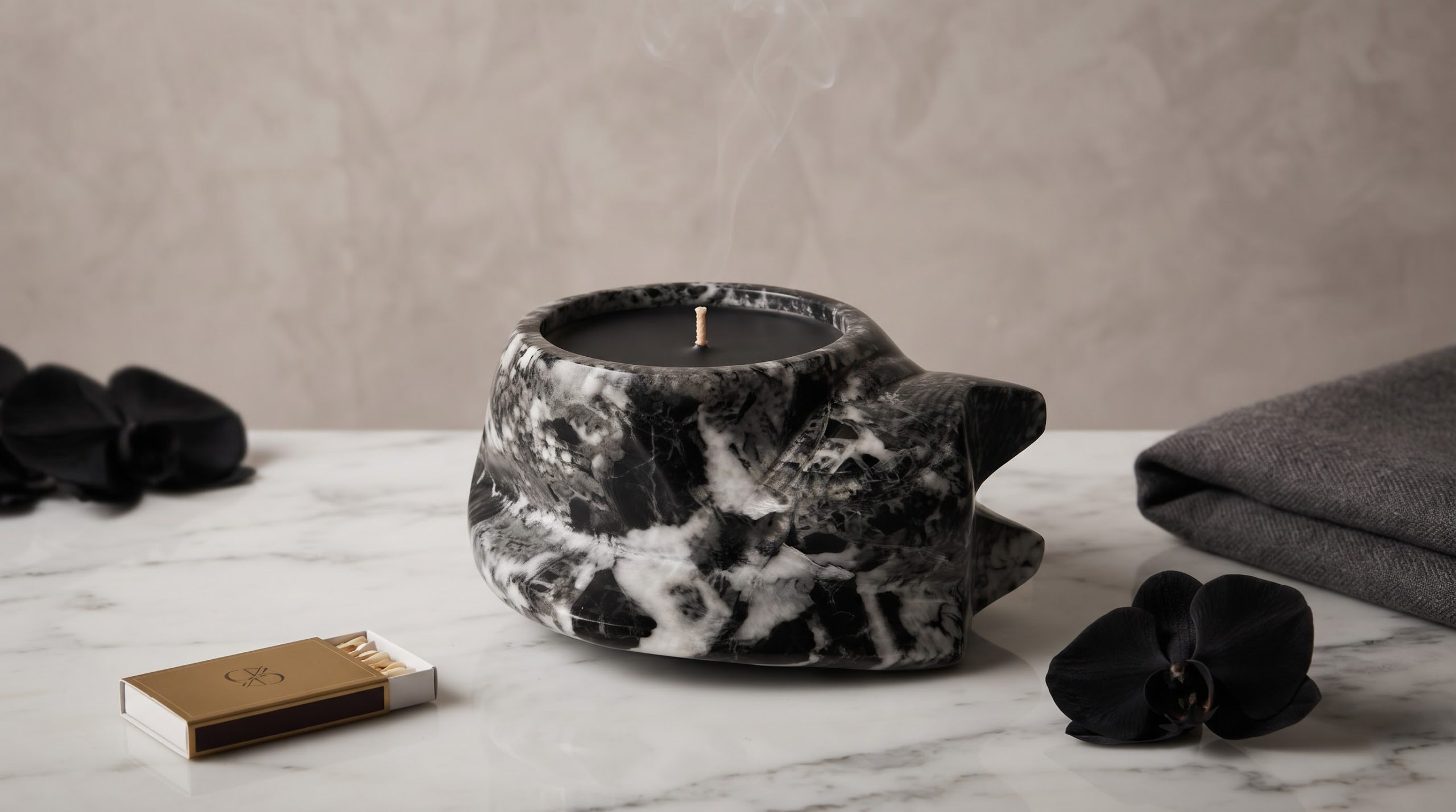 Sleeping Cat Candle Holder
