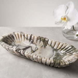 Fluted Marble Catchall Dish