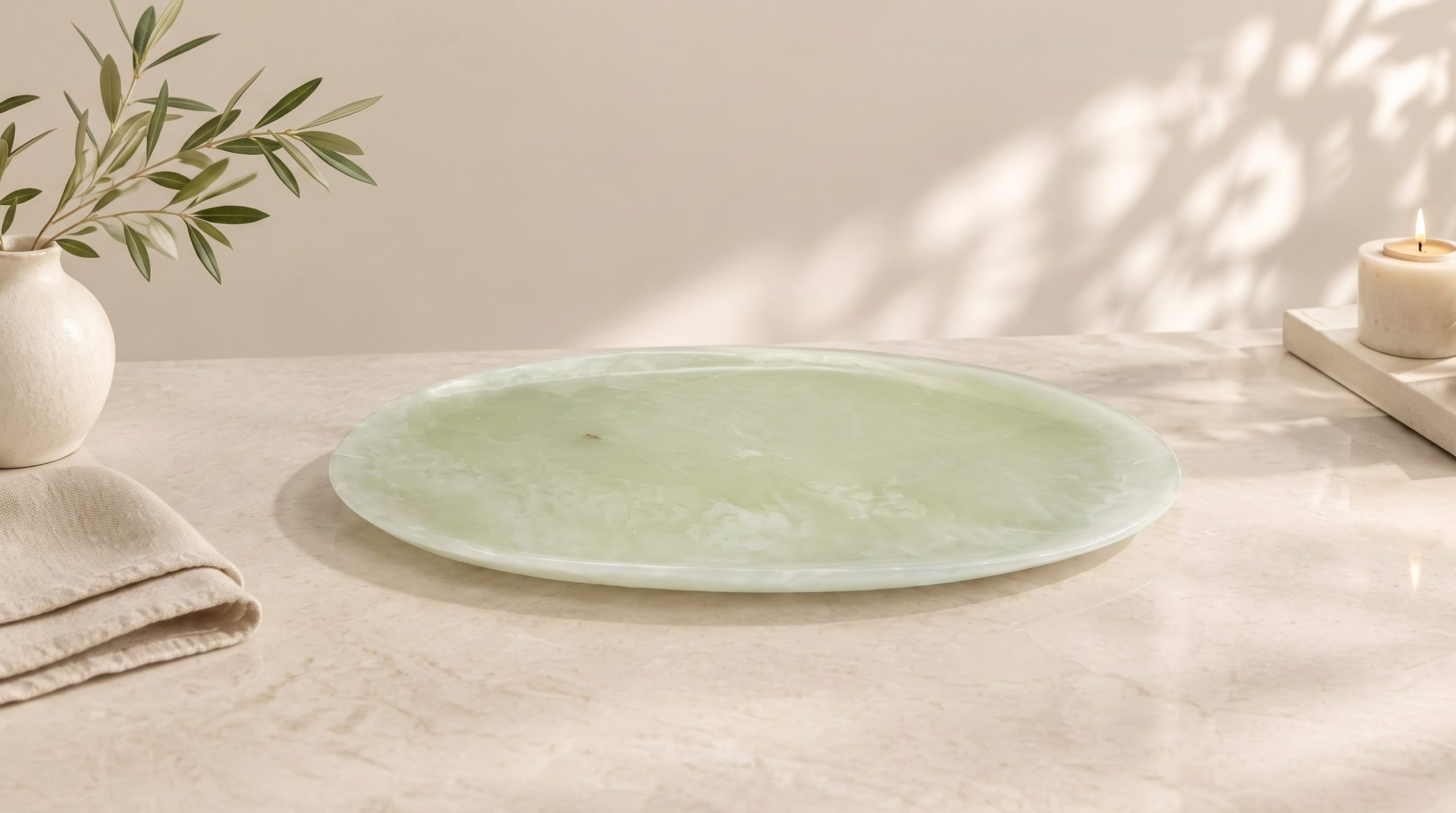 Onyx Oval Tray