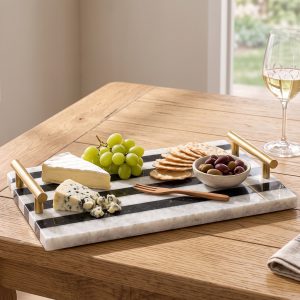 Black & White Marble Tray